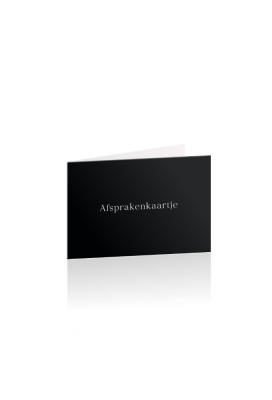Afsprakenkaartjes Aura Black 17.5x5cm 50stuks