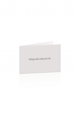 Afsprakenkaartjes Aura White 17.5x5cm 50stuks