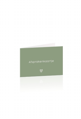 Afsprakenkaartjes Aura Eucalyptus 17.5x5cm 50stuks