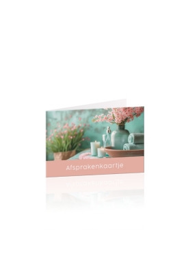 Afsprakenkaartjes Aura Aqua spa 17.5x5cm 50stuks