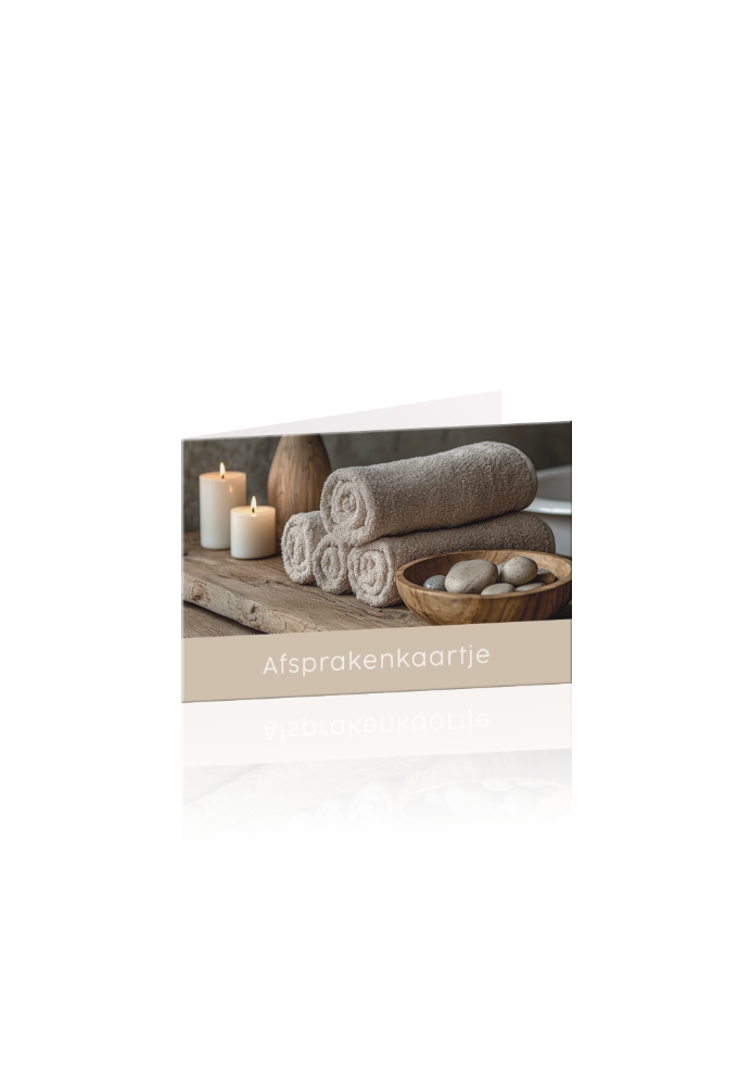 Afsprakenkaartjes Aura Nature spa 17.5x5cm 50stuks