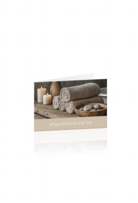 Afsprakenkaartjes Aura Nature spa 17.5x5cm 50stuks