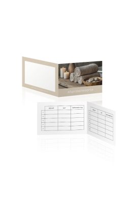 Afsprakenkaartjes Aura Nature spa 17.5x5cm 50stuks
