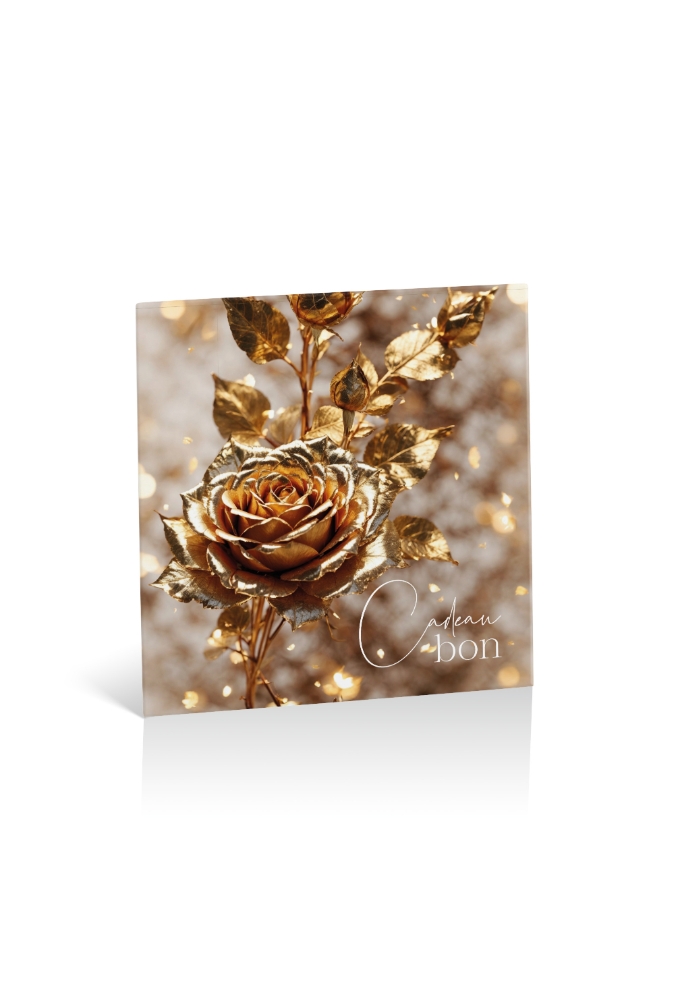 Kadobon + Cadeau Envelop Carrera Golden rose 12x12x1.5cm 10stuks