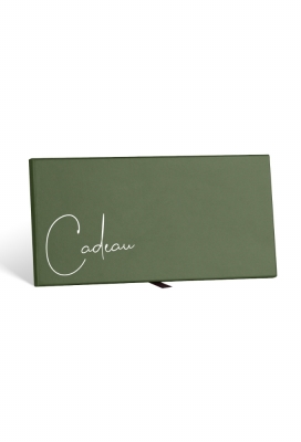 Kadobon + Kadodoosje Dark green & cadeau 22x11x1.3cm 10stuks