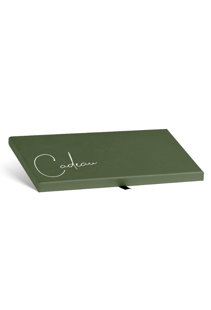Kadobon + Kadodoosje Dark green & cadeau 22x11x1.3cm 10stuks