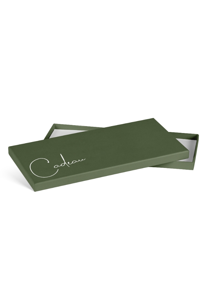 Kadobon + Kadodoosje Dark green & cadeau 22x11x1.3cm 10stuks