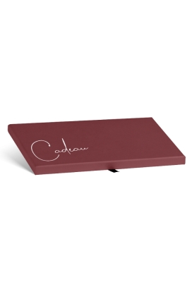 Kadobon + Kadodoosje Dark red & cadeau 22x11x1.3cm 10stuks