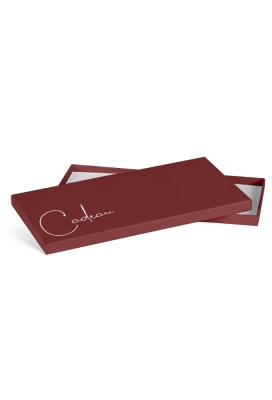 Kadobon + Kadodoosje Dark red & cadeau 22x11x1.3cm 10stuks