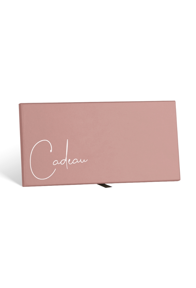 Kadobon + Kadodoosje Old pink & cadeau 22x11x1.3cm 10stuks