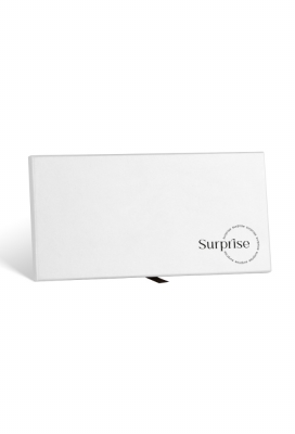 Kadobon + Kadodoosje White & surprise 22x11x1.3cm 10stuks