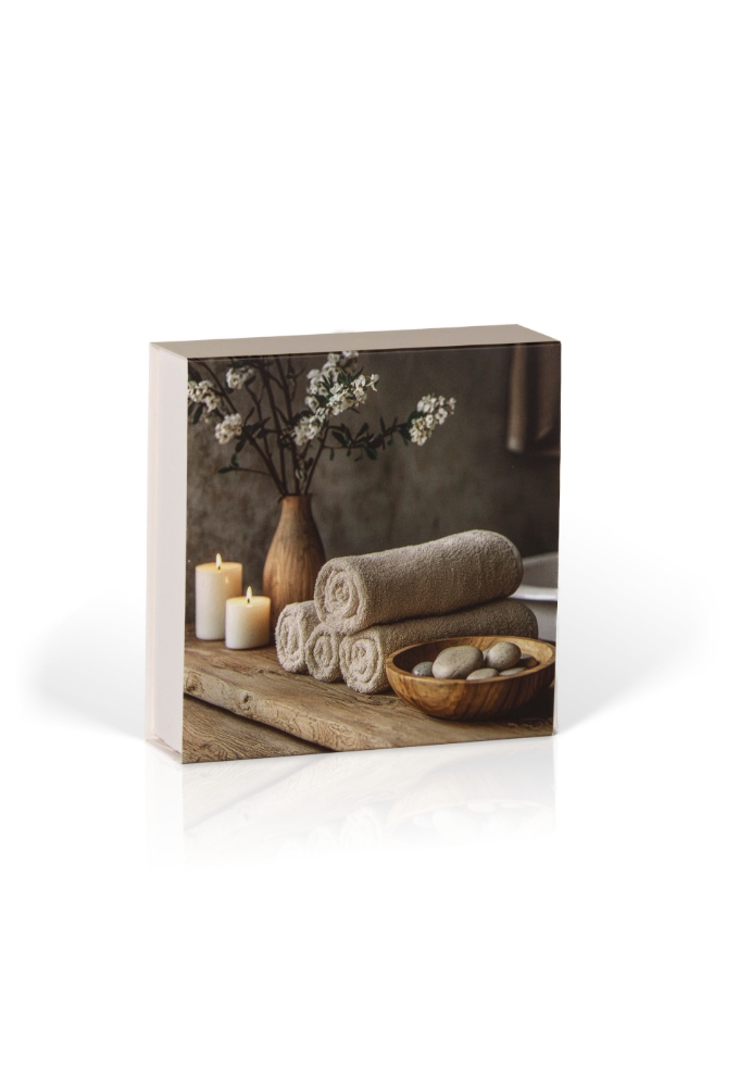Kadobon + Kadodoosje Bene Nature spa 12x12x3cm 10stuks