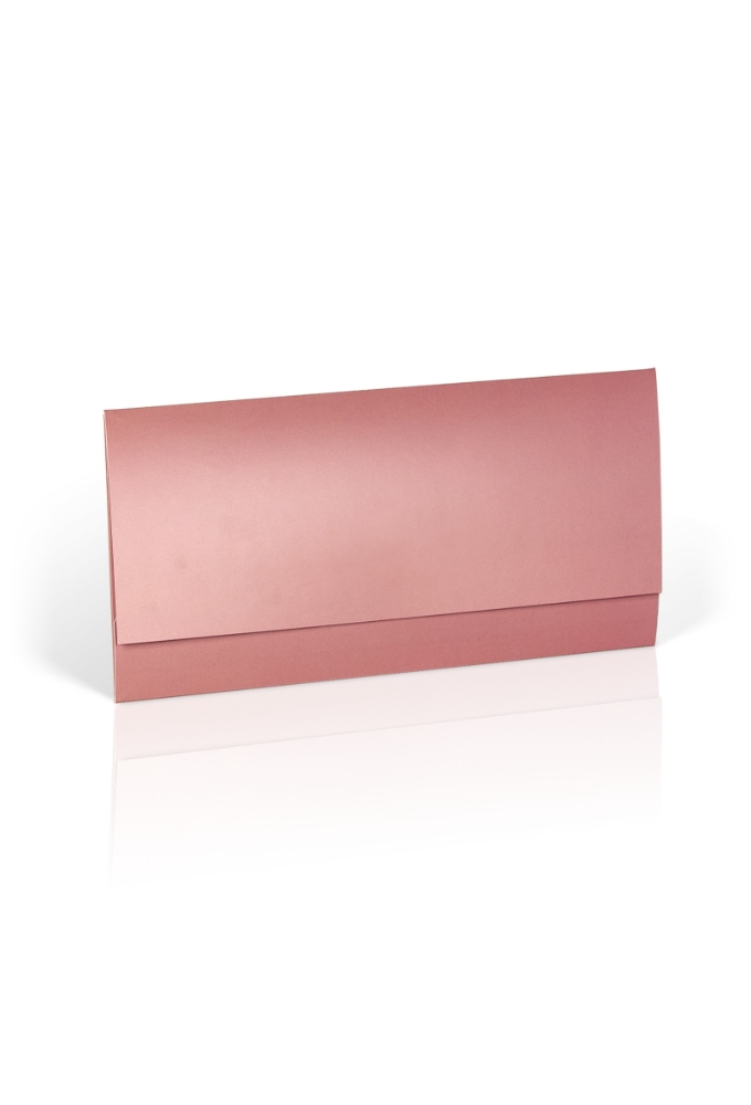 Kadobon + Cadeau Envelop Old pink 21.5x10.5cm 10 stuks