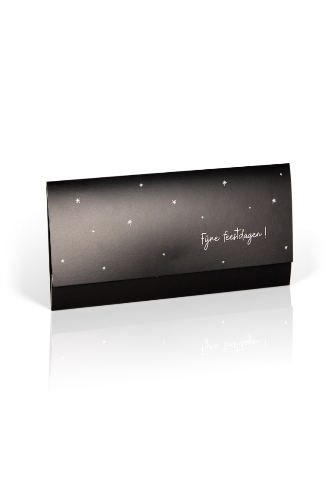 Kadobon + Cadeau Envelop Black feestdagen 21.5x10.5cm 10 stuks