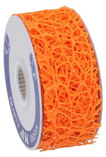 Cadeaulint Oceaan Weblint Oranje 40mm x 10 meter