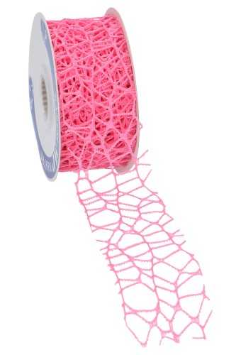 Cadeaulint Oceaan Weblint Fuchsia 40mm x 10 meter