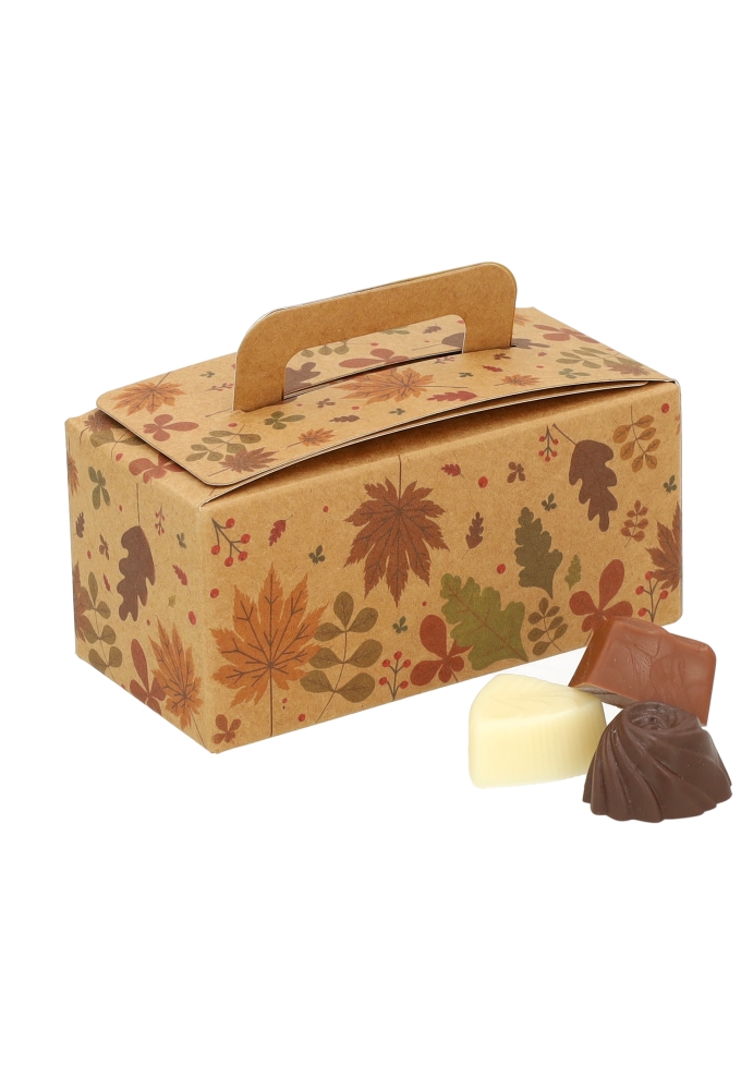 Bonbondoosjes Koffertje Kraft 12x6.5x5.5cm 250gram 25stuks
