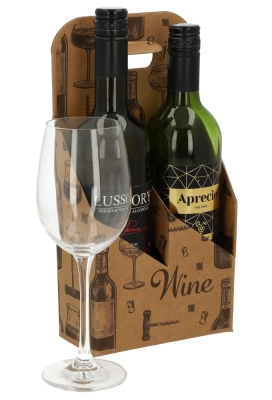 Wijnverpakking Draagdoos Enjoy Wine Toscan 2 fles 10stuks Wijnverpakking Draagdoos Enjoy Wine Toscan 2 fles 10stuks