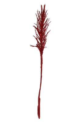 Kado Decoratie Glitter Leaves Rood 16cm 72stuks