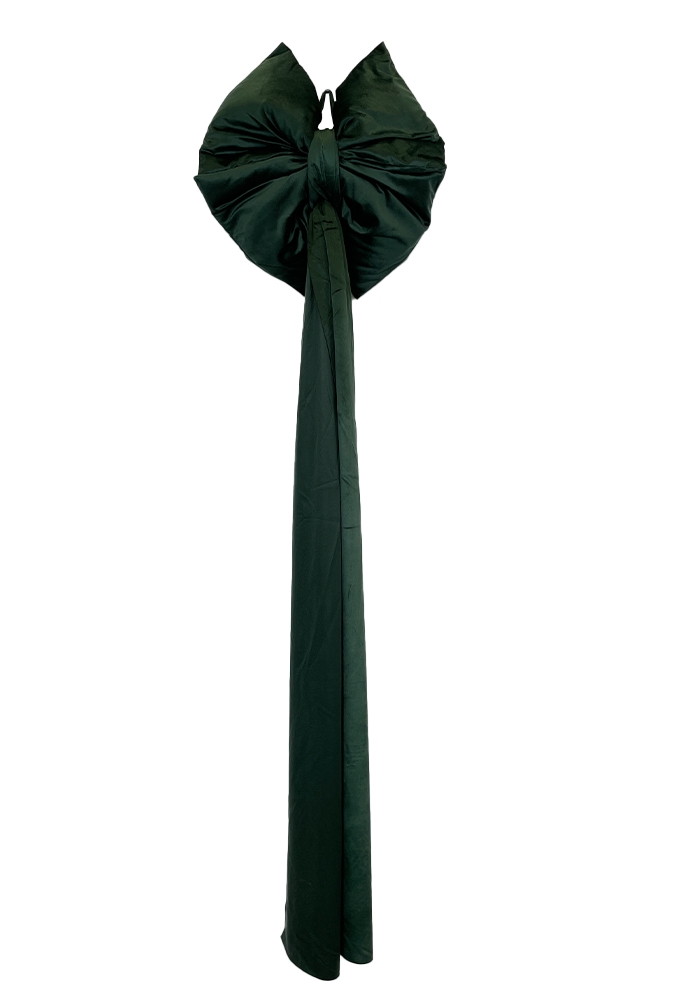 Strik Luvet & Lint Velvet Donker groen Met 4 lussen 48x180cm 1 stuks