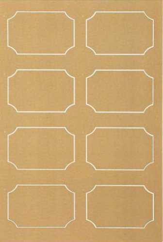 Cadeau Etiket Naturel 30x45mm 48 stuks