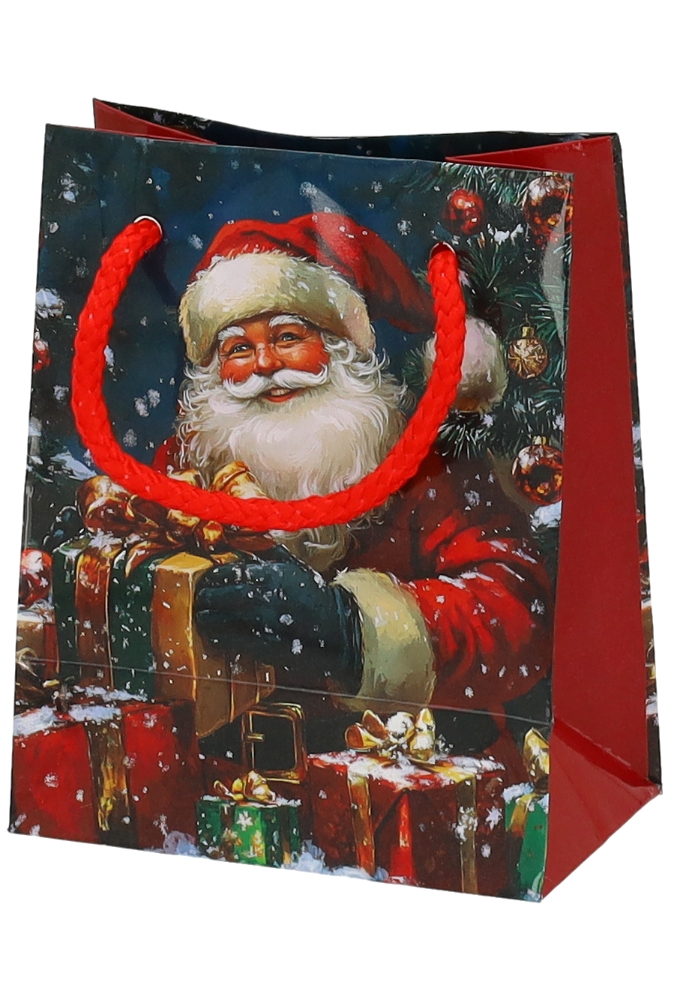 Kersttasjes Klein Santas Surprise 11x6.5x14.5cm 12stuks