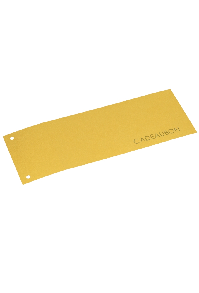 Cadeaubon 21x9.8 met Controle nummer 25 stuks Goud Metallic
