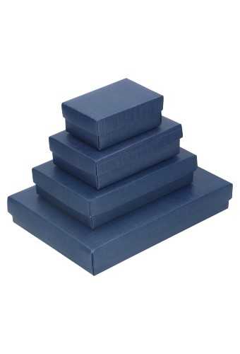 Luxe Kadodoosje & Deksel Bruno Blauw 22x16x3.5cm 300gr 10stuks