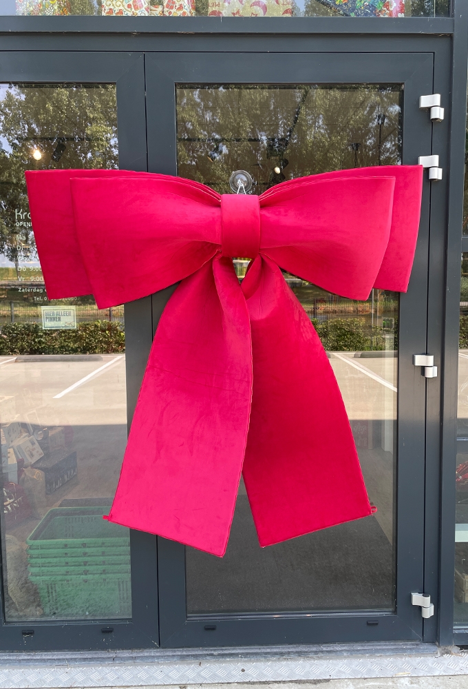 Deurstrik Sola Fluweel Bordeaux Rood Deluxe 140x140cm