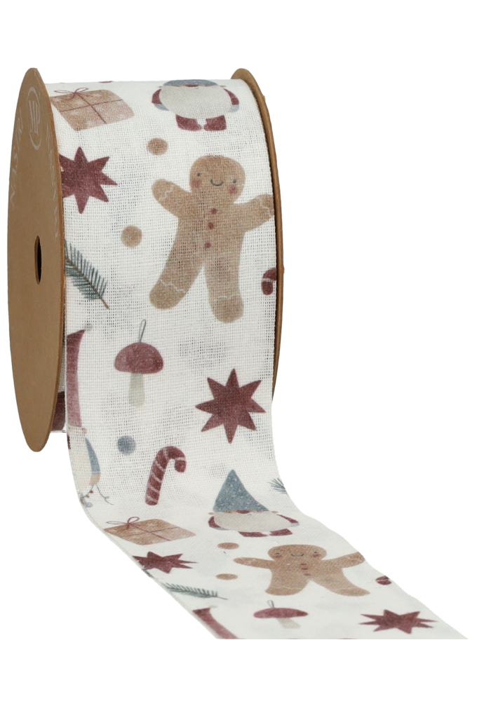 Luxe Kadolint Winter Wonderland met IJzerdraad 63mm x 10meter