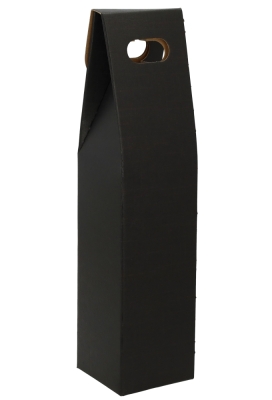Luxe Wijndozen Vigo Zwart & Venster 1 fles 9x9x38.5cm 10stuks