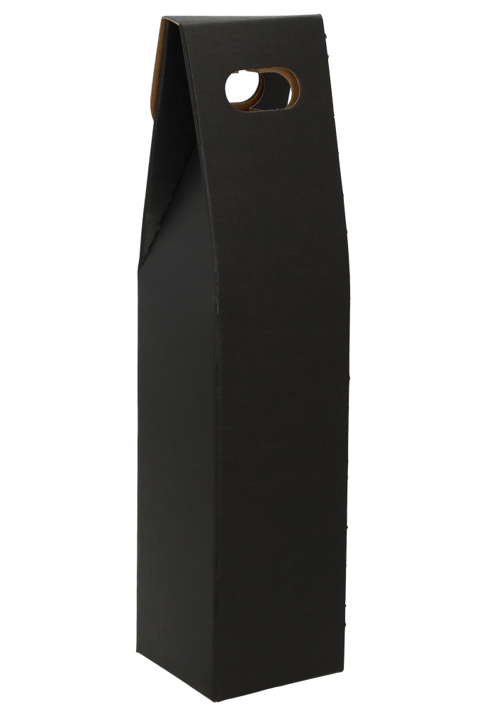 Luxe Wijndozen Vigo Zwart & Venster 1 fles 9x9x38.5cm 10stuks