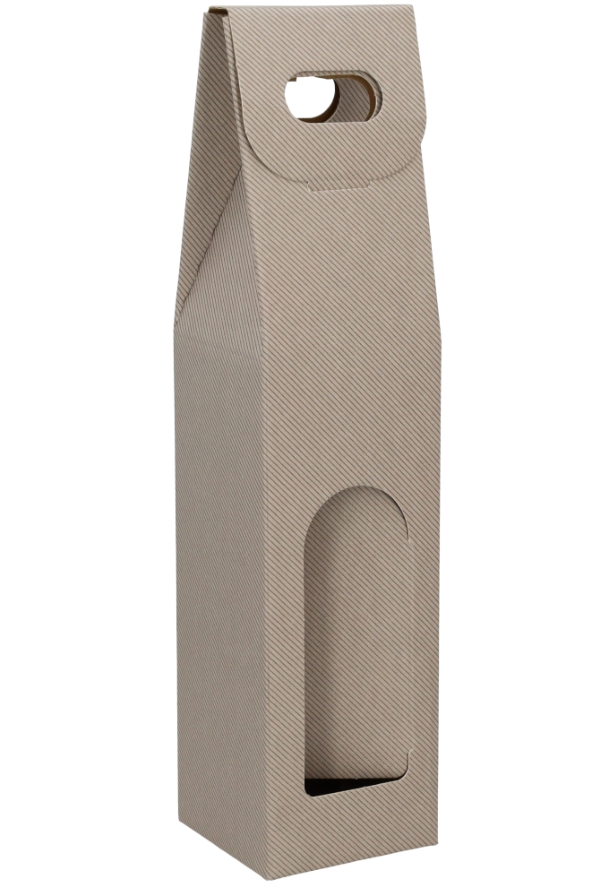 Luxe Wijndozen Vigo Grijs & Venster 1 fles 9x9x38.5cm 10stuks