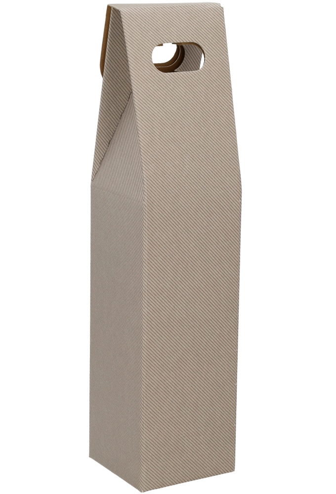 Luxe Wijndozen Vigo Grijs & Venster 1 fles 9x9x38.5cm 10stuks