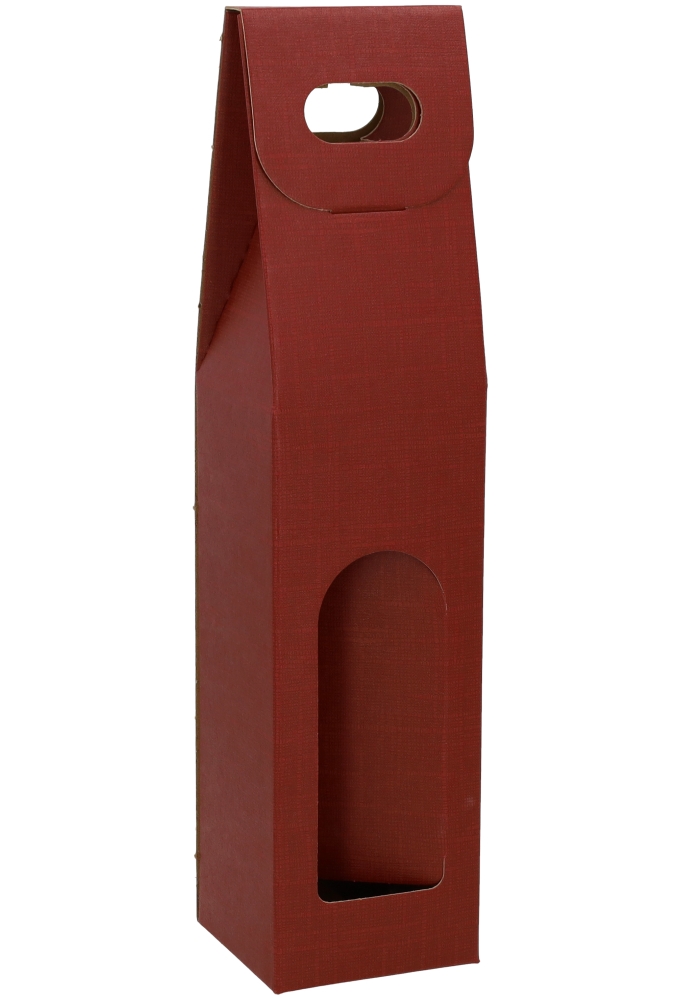 Luxe Wijndozen Vigo Bordeaux & Venster 1 fles 9x9x38.5cm 10stuks OP IS OP
