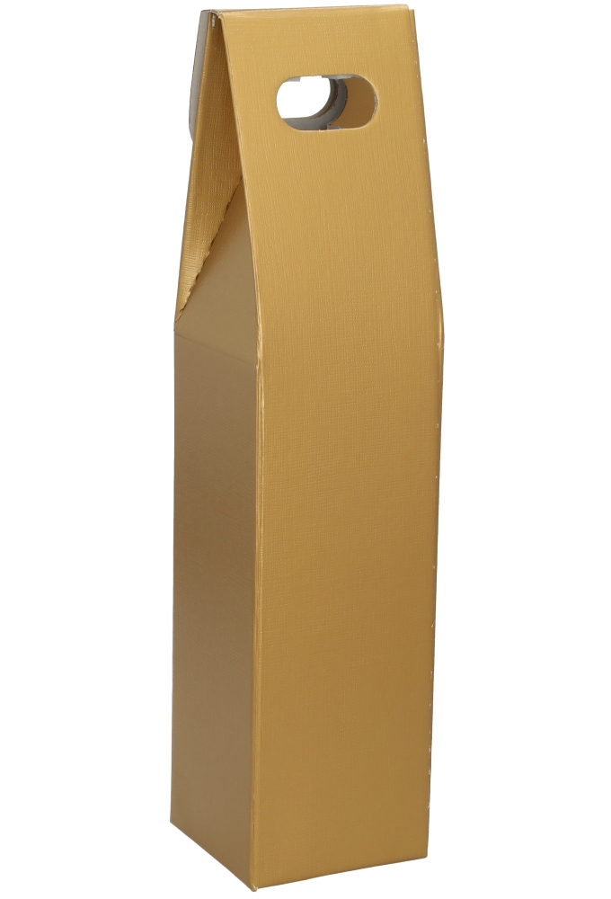 Luxe Wijndozen Vigo Goud & Venster 1 fles 9x9x38.5cm 10stuks