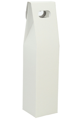 Luxe Wijndozen Vigo Wit & Venster 1 fles 9x9x38.5cm 10stuks