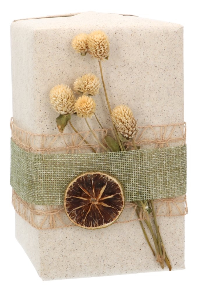 Geschenkpapier Sizo Gras Papier Cream 60cm x 25meter 80gram