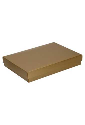 Luxe Kadodoosje & Deksel Bruno Goud 22x16x3.5cm 300gr 10stuks