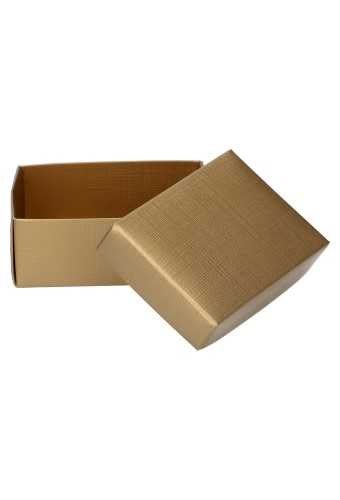 Luxe Kadodoosje & Deksel Bruno Goud 9.5x6.5x3.5cm 300gr 10st OP IS OP