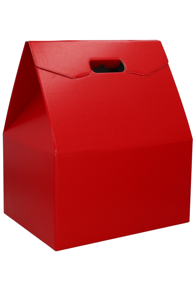 Geschenkdoos Draagbox Red 33x25x39cm 30stuks