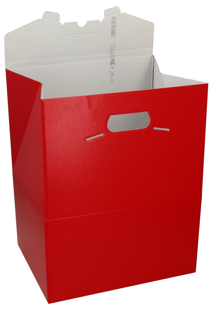 Geschenkdoos Draagbox Red 33x25x39cm 30stuks