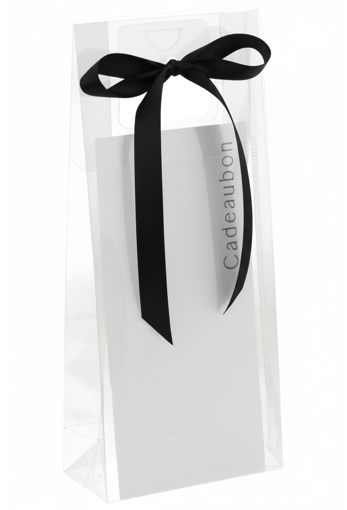 Kadobon + Kadotasjes Dolo Transparant 160my 12x6x28cm 25stuks