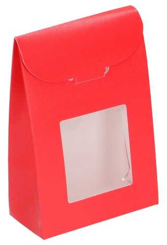 Kadozakje Java Met Sluiting & Venster Rood 9x4.5x13cm 10stuks