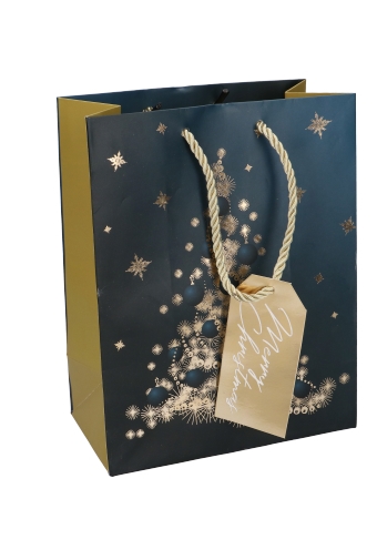 Kersttasjes Medium Lighting Christmas Tree 18x10x23cm 9stuks Kersttasjes Medium Lighting Christmas Tree 18x10x23cm 9stuks