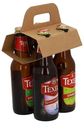 Bierverpakking Draagdoos Berlin Topclusters Kraft voor 4 flesjes 10st Bierverpakking Draagdoos Berlin Topclusters Kraft voor 4 flesjes 10st