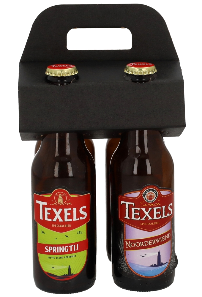 Bierverpakking Draagdoos Berlin Topclusters Zwart voor 4 flesjes 10st