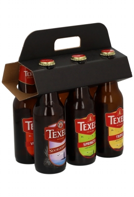 Bierverpakking Draagdoos Berlin Topclusters Zwart voor 6 flesjes 10st