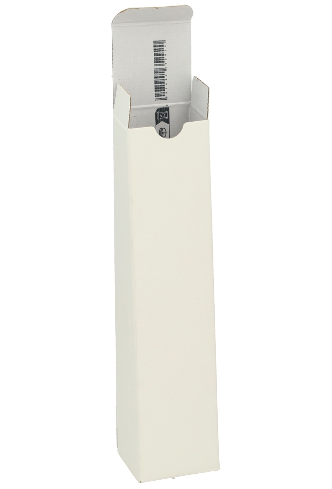 Wijnflesverpakking Wit Relief Piccolo Flesje 5.5x5.5x24cm 10stuks Wijnflesverpakking Wit Relief Piccolo Flesje 5.5x5.5x24cm 10stuks
