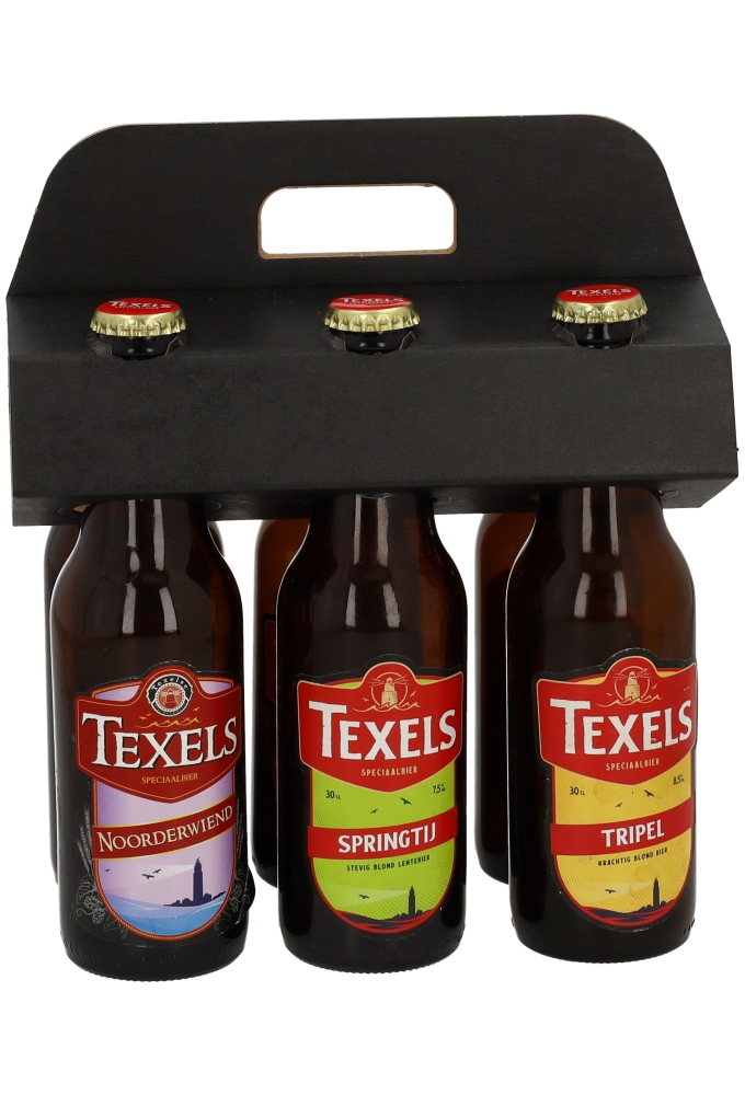 Bierverpakking Draagdoos Berlin Topclusters Zwart voor 6 flesjes 9st